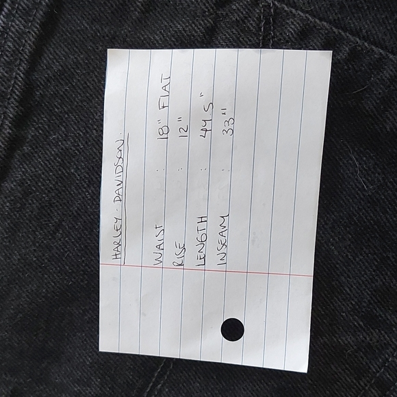 Vintage 90s harley davidson black jeans - Picture 7 of 7